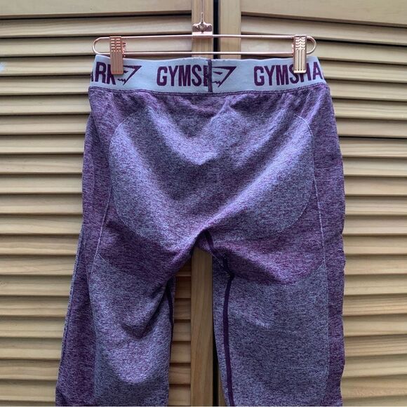 Gymshark Burgundy Leggings Size Medium - Picture 3 of 5